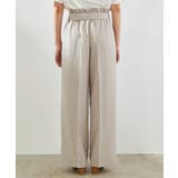 【セットアップ対応】麻調シアーワイドパンツ | ROPE' PICNIC | 詳細画像4