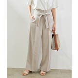 ベージュ(27) | 【セットアップ対応】麻調シアーワイドパンツ | ROPE' PICNIC