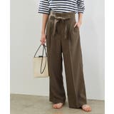 カーキ(36) | 【セットアップ対応】麻調シアーワイドパンツ | ROPE' PICNIC