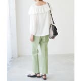 【ラク美】ファスナースリットカラーパンツ | ROPE' PICNIC | 詳細画像12 