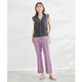 【ラク美】ファスナースリットカラーパンツ | ROPE' PICNIC | 詳細画像2 