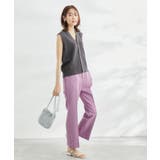 【ラク美】ファスナースリットカラーパンツ | ROPE' PICNIC | 詳細画像3 