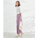 【ラク美】ファスナースリットカラーパンツ | ROPE' PICNIC | 詳細画像5 