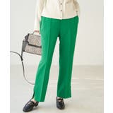 グリーン(30) | 【ラク美】ファスナースリットカラーパンツ | ROPE' PICNIC