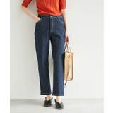 ネイビー(40) | お仕事にも/ストレッチデニムストレートパンツ | ROPE' PICNIC