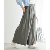 チャコール(06) | レーヨン麻混イージーワイドパンツ | ROPE' PICNIC