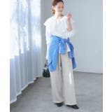 ロゴ刺繍入りワイドスウェットパンツ | ROPE' PICNIC | 詳細画像4 