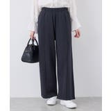 ネイビー(40) | ロゴ刺繍入りワイドスウェットパンツ | ROPE' PICNIC