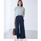 【ウエスト革命デニム】ウエストシェイプデニムワイドパンツ | ROPE' PICNIC | 詳細画像2 