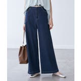 【ウエスト革命デニム】ウエストシェイプデニムワイドパンツ | ROPE' PICNIC | 詳細画像4 