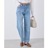 ブルー系(46) | 【ウエスト革命デニム】ウエストシェイプハイライズマムジーンズ | ROPE' PICNIC