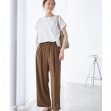 【UVカット】レーヨンナイロンイージーワイドパンツ | ROPE' PICNIC | 詳細画像12 