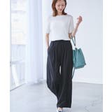 【UVカット】レーヨンナイロンイージーワイドパンツ | ROPE' PICNIC | 詳細画像18 