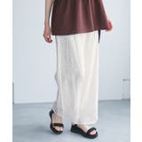 オフホワイト(15) | 3D刺繍レースワイドパンツ/リンクコーデ | ROPE' PICNIC