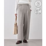 ベージュ(27) | メランジドビーチェックパンツ/セットアップ対応・防シワ・接触冷感 | ROPE' PICNIC