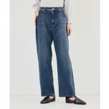 ブルー(44) | ウエストシェイプハイライズマムジーンズ | ROPE' PICNIC