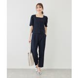 リネンライクシリーズ ドライタッチテーパードパンツ UVカット | ROPE' PICNIC | 詳細画像23 