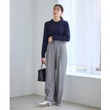 クリアツイルサイドベルトワイドパンツ セレモニー セットアップ対応 | ROPE' PICNIC | 詳細画像10 