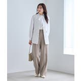 クリアツイルサイドベルトワイドパンツ セレモニー セットアップ対応 | ROPE' PICNIC | 詳細画像11 