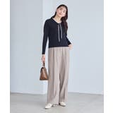 クリアツイルサイドベルトワイドパンツ セレモニー セットアップ対応 | ROPE' PICNIC | 詳細画像16 