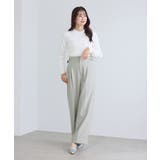 クリアツイルサイドベルトワイドパンツ セレモニー セットアップ対応 | ROPE' PICNIC | 詳細画像18 