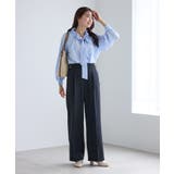 クリアツイルサイドベルトワイドパンツ セレモニー セットアップ対応 | ROPE' PICNIC | 詳細画像23 