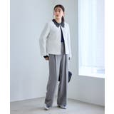 クリアツイルサイドベルトワイドパンツ セレモニー セットアップ対応 | ROPE' PICNIC | 詳細画像9 