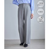 グレー(07) | クリアツイルサイドベルトワイドパンツ セレモニー セットアップ対応 | ROPE' PICNIC