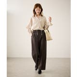 裏起毛無地&チェックアソートワイドパンツ/防シワ | ROPE' PICNIC | 詳細画像18