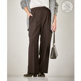 ブラウン系(22) | 裏起毛無地&チェックアソートワイドパンツ/防シワ | ROPE' PICNIC