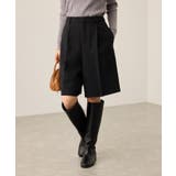 ブラック(01) | ウエストタックハーフパンツ | ROPE' PICNIC