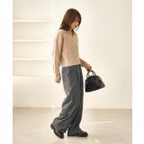 レディハンサムシリーズ ウールライクウエストタックセミワイドパンツ | ROPE' PICNIC | 詳細画像15