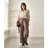 レディハンサムシリーズ ウールライクウエストタックセミワイドパンツ | ROPE' PICNIC | 詳細画像2