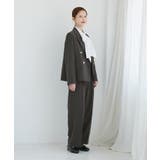 レディハンサムシリーズ ウールライクウエストタックセミワイドパンツ | ROPE' PICNIC | 詳細画像21