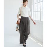 レディハンサムシリーズ ウールライクウエストタックセミワイドパンツ | ROPE' PICNIC | 詳細画像22