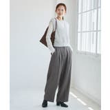 レディハンサムシリーズ ウールライクウエストタックセミワイドパンツ | ROPE' PICNIC | 詳細画像23
