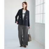 レディハンサムシリーズ ウールライクウエストタックセミワイドパンツ | ROPE' PICNIC | 詳細画像25