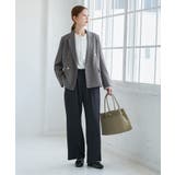 レディハンサムシリーズ ウールライクウエストタックセミワイドパンツ | ROPE' PICNIC | 詳細画像27