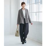 レディハンサムシリーズ ウールライクウエストタックセミワイドパンツ | ROPE' PICNIC | 詳細画像28