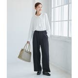 レディハンサムシリーズ ウールライクウエストタックセミワイドパンツ | ROPE' PICNIC | 詳細画像29