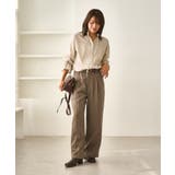レディハンサムシリーズ ウールライクウエストタックセミワイドパンツ | ROPE' PICNIC | 詳細画像3