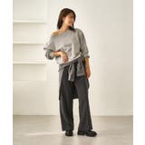 レディハンサムシリーズ ウールライクウエストタックセミワイドパンツ | ROPE' PICNIC | 詳細画像6