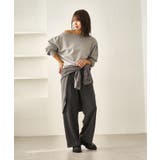 レディハンサムシリーズ ウールライクウエストタックセミワイドパンツ | ROPE' PICNIC | 詳細画像7