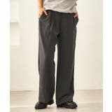 ブラック系(02) | レディハンサムシリーズ ウールライクウエストタックセミワイドパンツ | ROPE' PICNIC