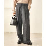 ライトグレー(08) | レディハンサムシリーズ ウールライクウエストタックセミワイドパンツ | ROPE' PICNIC