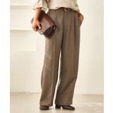 ベージュ系(29) | レディハンサムシリーズ ウールライクウエストタックセミワイドパンツ | ROPE' PICNIC