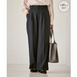 ネイビー(40) | 【低身長 小柄さんサイズ】レディハンサムシリーズ ウールライクウエストタックセミ… | ROPE' PICNIC