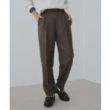 ブラウン(20) | スリートーンツイードテーパードパンツ/セットアップ対応 | ROPE' PICNIC