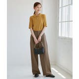 レディハンサムシリーズ ウールライクウエストタックセミワイドパンツ | ROPE' PICNIC | 詳細画像17