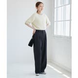 レディハンサムシリーズ ウールライクウエストタックセミワイドパンツ | ROPE' PICNIC | 詳細画像20
